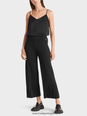 Marc Cain calças de lã tricotadas na Alemanha preto roupas 4P8PV0530 Marc Cain Dresses