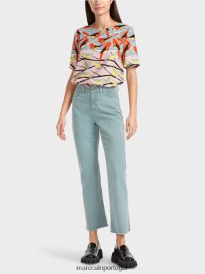 Marc Cain calças "repensar juntas" forli azul -céu escuro roupas 4P8PV0790 Marc Cain Portugal