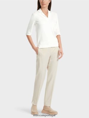 Marc Cain camiseta com 3/4 de mangas off white roupas 4P8PV01300 Marc Cain Portugal