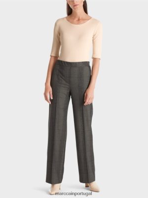 Marc Cain camiseta com mangas de 3/4 de comprimento Creme escuro roupas 4P8PV01339 Marc Cain Portugal