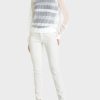 Marc Cain camiseta transparente com mangas compridas branco roupas 4P8PV01359 Marc Cain Tops