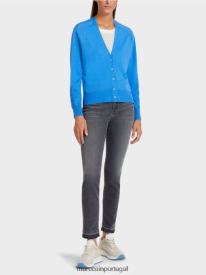Marc Cain cardigã com mangas raglan Azure roupas 4P8PV0429 Marc Cain Tops