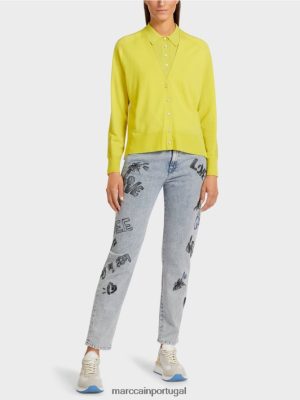 Marc Cain cardigã com mangas raglan enxofre verde roupas 4P8PV0431 Marc Cain Dresses