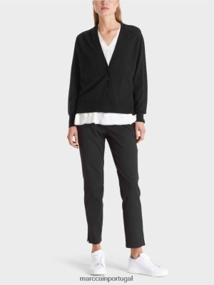 Marc Cain cardigã com mangas raglan preto roupas 4P8PV0425 Marc Cain Dresses