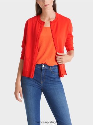 Marc Cain cardigã "repensar juntos" Campari roupas 4P8PV0350 Marc Cain Dresses