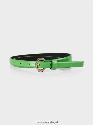 Marc Cain cinto estreito da cintura em cheiro de cheiro Verde de maçã escura acessório 4P8PV01662 Marc Cain Tops