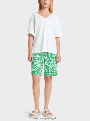 Marc Cain decote em V "repensa a blusa branco roupas 4P8PV0922 Marc Cain Portugal