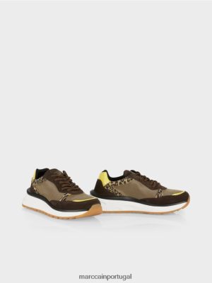Marc Cain escorregar em tênis com detalhes LEO luz do sol calçados 4P8PV01579 Marc Cain Portugal