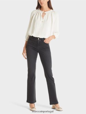 Marc Cain faro "repensa" jeans Anthrazit roupas 4P8PV0768 Marc Cain Tops