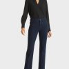 Marc Cain faro "repensa" jeans Midnight Blue roupas 4P8PV0825 Marc Cain Tops