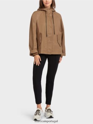 Marc Cain jaqueta ao ar livre casual com impressão café leve roupas 4P8PV0283 Marc Cain Portugal