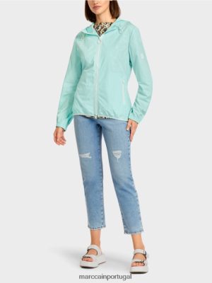 Marc Cain jaqueta ao ar livre com capuz leve Chela suave roupas 4P8PV0279 Marc Cain Tops