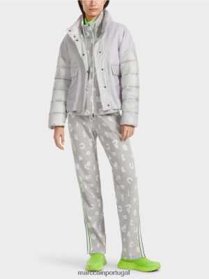 Marc Cain jaqueta ao ar livre com isolamento 3M cinza prateado roupas 4P8PV0258 Marc Cain Tops