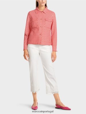 Marc Cain jaqueta no padrão de bolinhas tangerina roupas 4P8PV0416 Marc Cain Dresses