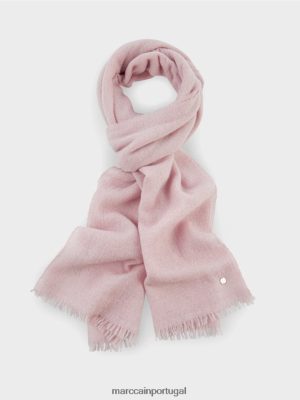 Marc Cain lenço de tecido elegante com lurex pó macio rosa acessório 4P8PV01705 Marc Cain Portugal
