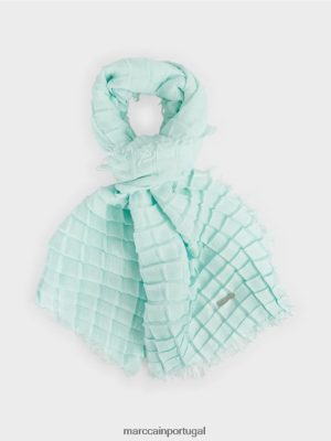 Marc Cain lenço xadrez plissado Chela suave acessório 4P8PV01734 Marc Cain Tops