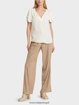 Marc Cain "repense a blusa de" repensar "a blusa off white roupas 4P8PV0951 Marc Cain Tops