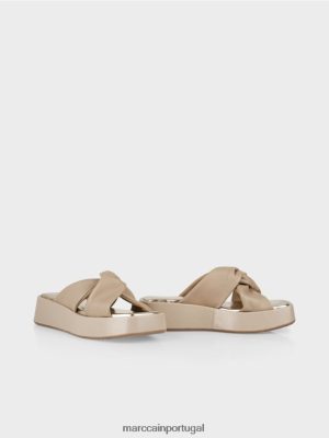 Marc Cain sandálias com detalhe de nó areia profunda calçados 4P8PV01598 Marc Cain Dresses