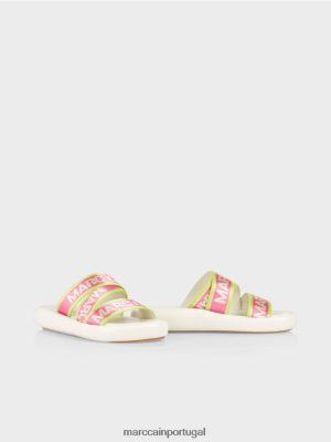 Marc Cain sandálias contemporâneas com letras MC branco calçados 4P8PV01603 Marc Cain Portugal
