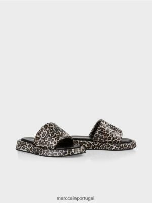 Marc Cain sandálias em padrão de leopardo creme de pó calçados 4P8PV01652 Marc Cain Dresses