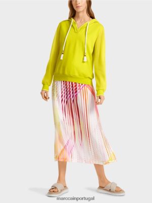 Marc Cain suéter com capuz tricotado na Alemanha Limade leve roupas 4P8PV01138 Marc Cain Portugal