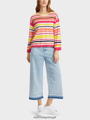 Marc Cain suéter listrado Limade leve roupas 4P8PV01139 Marc Cain Dresses