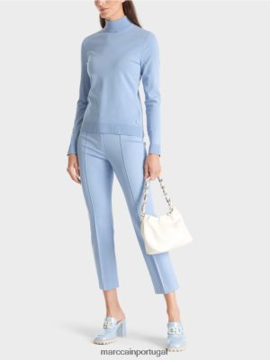 Marc Cain suéter "repensar" traslado céu escuro do verão roupas 4P8PV01074 Marc Cain Tops