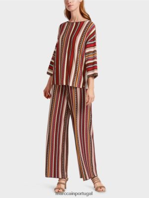 Marc Cain suéter "tricotado na Alemanha" vermelho profundo roupas 4P8PV01130 Marc Cain Dresses