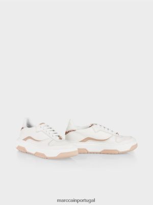 Marc Cain tênis com detalhes brilhantes Sandy Beige calçados 4P8PV01555 Marc Cain Portugal