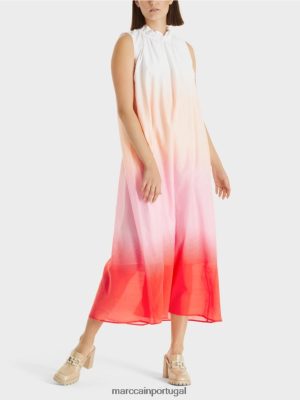 Marc Cain vestido com gradiente de cores rosa brilhante roupas 4P8PV0104 Marc Cain Dresses