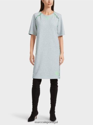 Marc Cain vestido com mangas de raglan cinza prateado roupas 4P8PV030 Marc Cain Tops