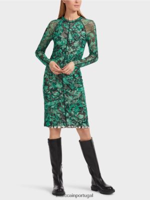 Marc Cain vestido de tule elástico do corpo esmalte roupas 4P8PV04 Marc Cain Portugal