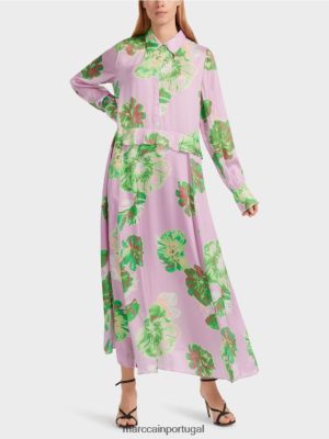 Marc Cain vestido feminino com colarinho lavanda brilhante roupas 4P8PV07 Marc Cain Portugal