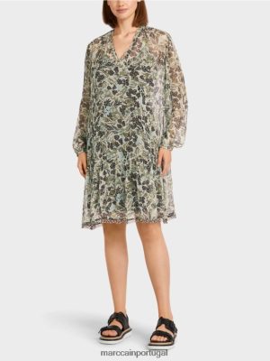 Marc Cain vestido leve em crepe viscose Chela suave roupas 4P8PV0112 Marc Cain Portugal