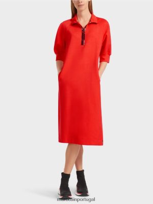 Marc Cain vestido longo esportivo Campari roupas 4P8PV016 Marc Cain Portugal