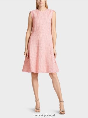 Marc Cain vestido sem mangas com saia de painel rosa macio roupas 4P8PV079 Marc Cain Portugal